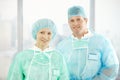 Portrait of confident surgeons