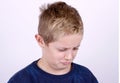 Portrait of Confused Boy Royalty Free Stock Photo