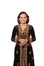 A portrait of a costume traditional Javanese woman