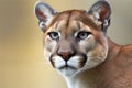 Portrait of a cougar (Puma concolor), also known as the mountain lion