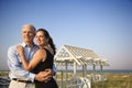 Portrait of Couple on Beach Royalty Free Stock Photo