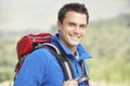 Portrait Of Couple On Hike In Beautiful Countryside