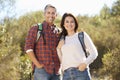 Portrait Of Couple Hiking In Countryside Royalty Free Stock Photo