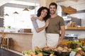 Portrait Of Couple Running Organic Food Store Together Royalty Free Stock Photo