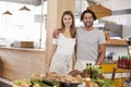 Portrait Of Couple Running Organic Food Store Together Royalty Free Stock Photo