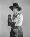 Portrait of cowgirl Royalty Free Stock Photo