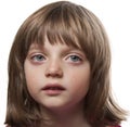 Portrait of a crying little girl Royalty Free Stock Photo