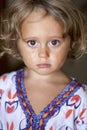 Portrait of a Crying Baby Girl Royalty Free Stock Photo