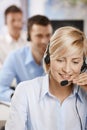 Portrait of customer service operator Royalty Free Stock Photo