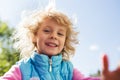 Portrait of cute blonde little girl Royalty Free Stock Photo