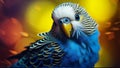 portrait of a cute budgie