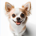 cute chihuahua isolated on white background