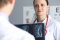 Doctors at clinical office Royalty Free Stock Photo