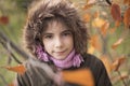 Autumn girl portrait Royalty Free Stock Photo