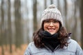 Cute latino girl in the forest Royalty Free Stock Photo