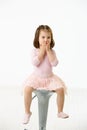 Portrait of cute little girl Royalty Free Stock Photo