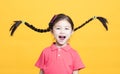 Portrait of cute little girl having fun Royalty Free Stock Photo