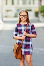 Portrait of a cute little girl Royalty Free Stock Photo