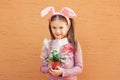 Portrait of a cute little girl Royalty Free Stock Photo