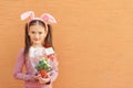 Portrait of a cute little girl Royalty Free Stock Photo