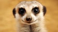 Portrait of a cute little meerkat Royalty Free Stock Photo