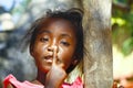 Portrait of cute malagasy girl Royalty Free Stock Photo