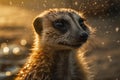 Portrait Of Cute Meerkat Royalty Free Stock Photo