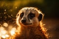 Portrait Of Cute Meerkat Royalty Free Stock Photo