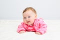 Portrait of cute newborn girl Royalty Free Stock Photo