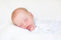 Portrait of a cute newborn sleeping baby Royalty Free Stock Photo