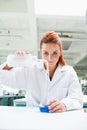 Portrait of a cute science student Royalty Free Stock Photo