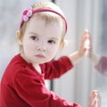 Portrait of cute toddler girl Royalty Free Stock Photo