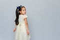 Portrait of a cute 6 years old Asian girl Royalty Free Stock Photo