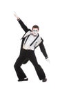 Portrait of dancer mime Royalty Free Stock Photo