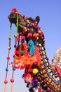 Portrait of decorated camel at Desert Festival, Jaisalmer, India Royalty Free Stock Photo