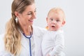 Portrait of a dedicated pediatric care specialist smiling while