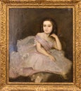 Portrait of Dega`s Niece b Edgar Degas Royalty Free Stock Photo