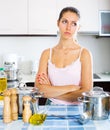 Portrait of depressed girl Royalty Free Stock Photo