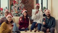 Portrait of diverse colleagues making toast with wine glasses Royalty Free Stock Photo