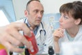 Portrait doctor and nurse at work in hospital Royalty Free Stock Photo