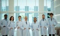 Portrait of Doctors and medical students with various gestures to prepare Royalty Free Stock Photo