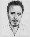 Portrait Drawing of Robert Downey Jr by Pencils