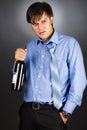 Portrait of a drunk businessman Royalty Free Stock Photo