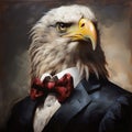 Portrait of an eagle as a president Royalty Free Stock Photo