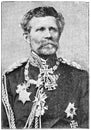 Portrait of Edwin Karl Rochus Freiherr von Manteuffel - a Prussian Generalfeldmarschall. Royalty Free Stock Photo