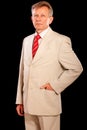Portrait of elderly businessman Royalty Free Stock Photo