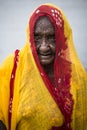 Portrait of an elderly Indian woman