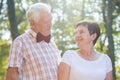 Portrait of elderly loved couple Royalty Free Stock Photo