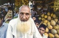 Portrait of an elderly man in Pakistan