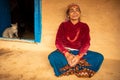 Elderly Nepali woman